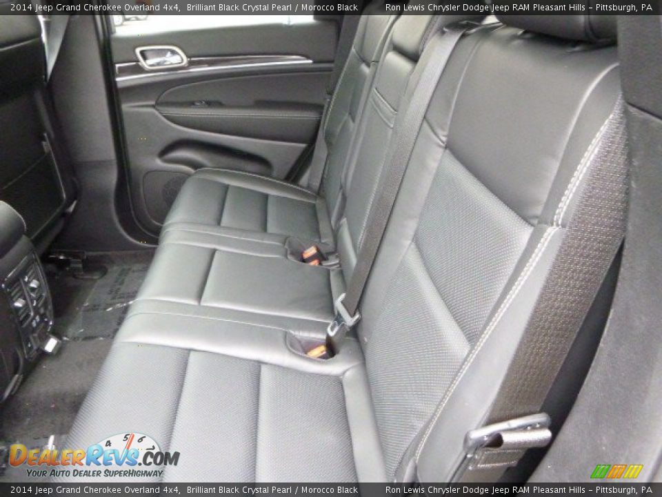 Rear Seat of 2014 Jeep Grand Cherokee Overland 4x4 Photo #14