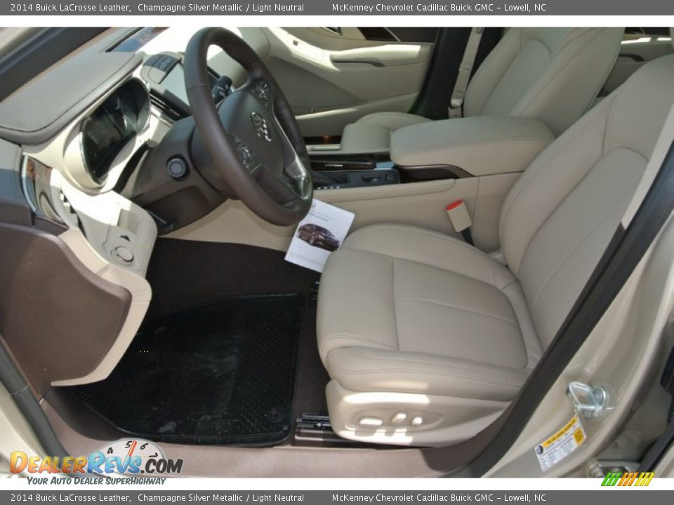 2014 Buick LaCrosse Leather Champagne Silver Metallic / Light Neutral Photo #8