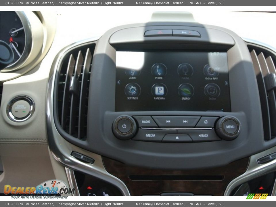 2014 Buick LaCrosse Leather Champagne Silver Metallic / Light Neutral Photo #12