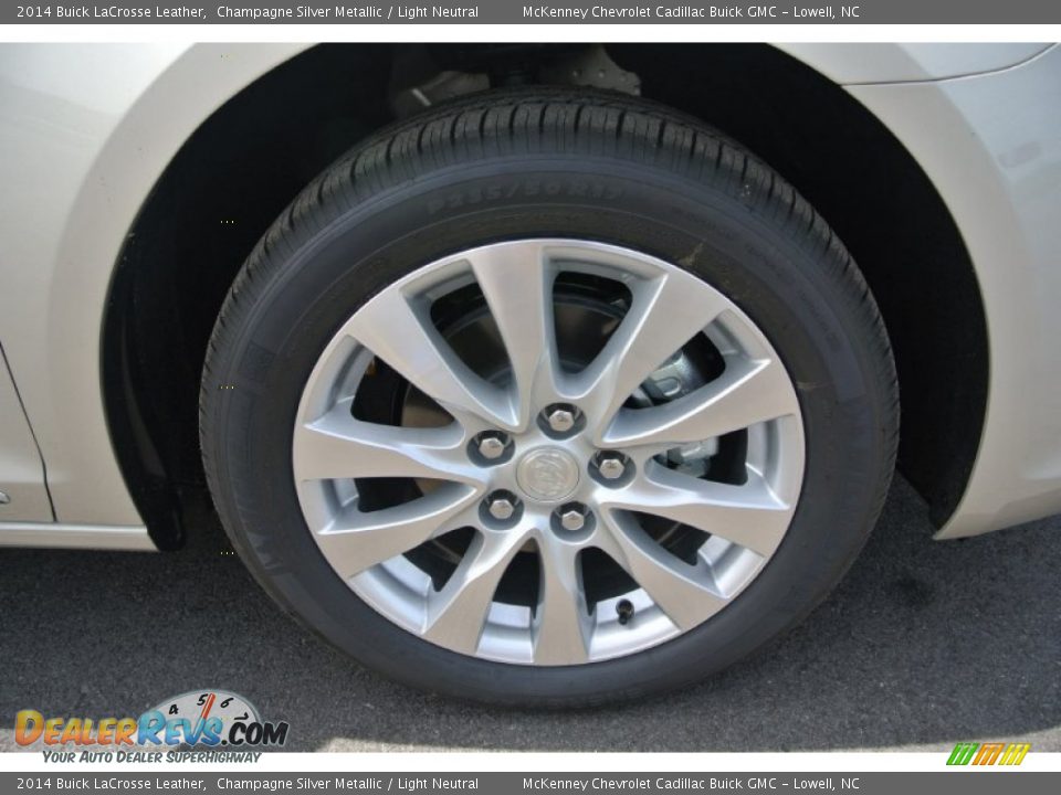 2014 Buick LaCrosse Leather Champagne Silver Metallic / Light Neutral Photo #21