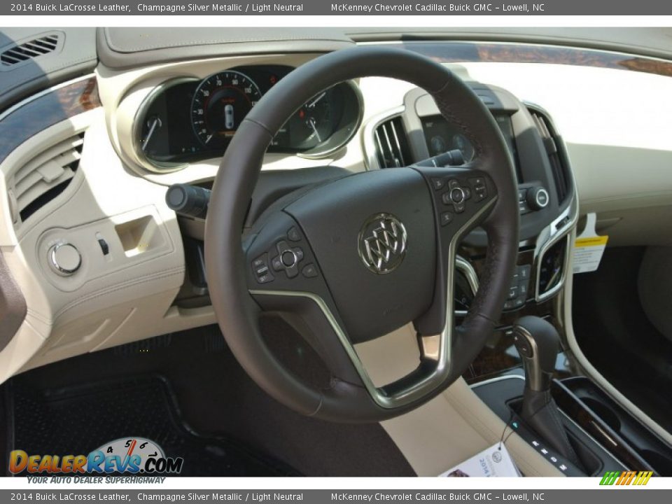 2014 Buick LaCrosse Leather Champagne Silver Metallic / Light Neutral Photo #23