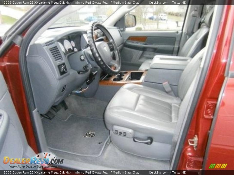 2006 Dodge Ram 2500 Laramie Mega Cab 4x4 Inferno Red Crystal Pearl / Medium Slate Gray Photo #3