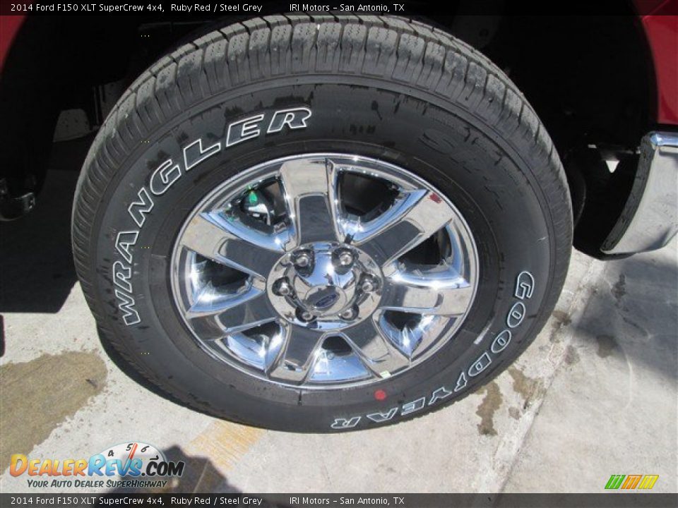 2014 Ford F150 XLT SuperCrew 4x4 Ruby Red / Steel Grey Photo #2