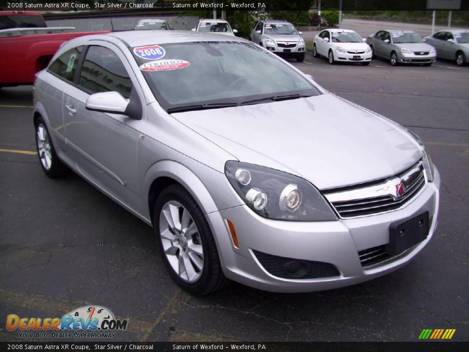 2008 Saturn Astra XR Coupe Star Silver / Charcoal Photo #7