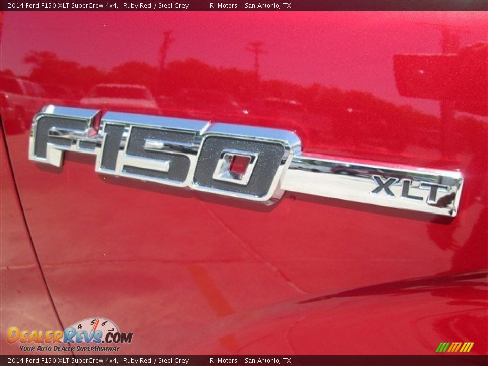 2014 Ford F150 XLT SuperCrew 4x4 Ruby Red / Steel Grey Photo #3