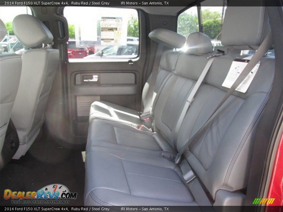 2014 Ford F150 XLT SuperCrew 4x4 Ruby Red / Steel Grey Photo #15