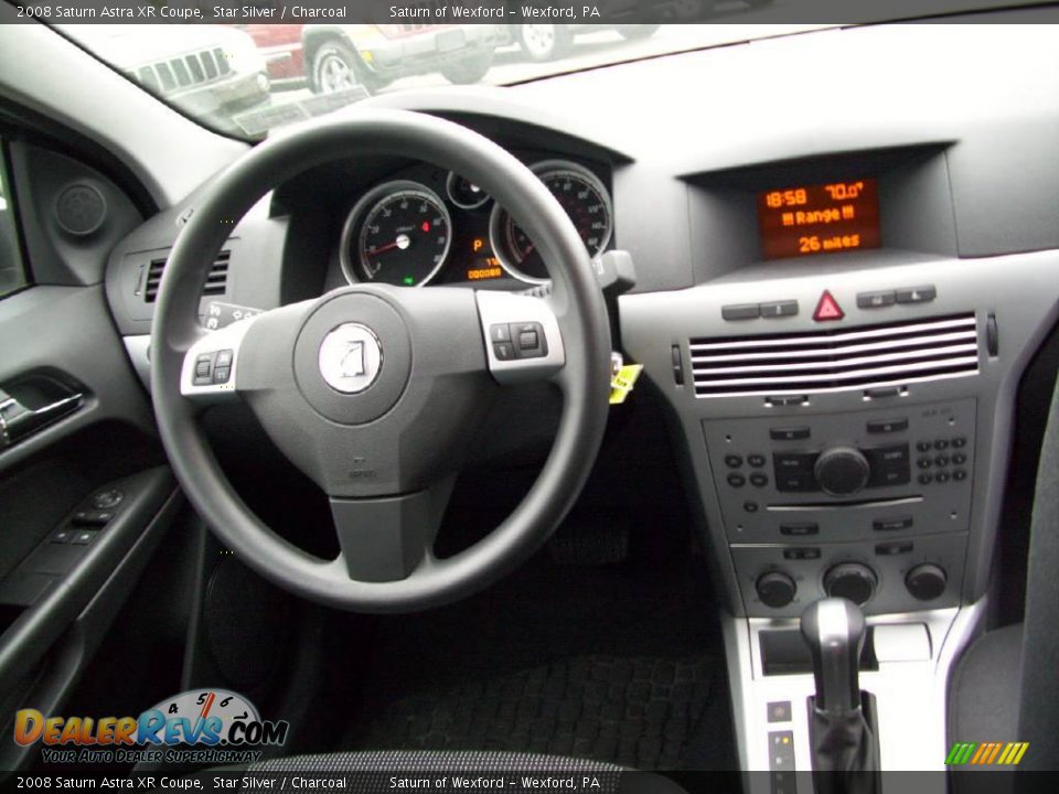 2008 Saturn Astra XR Coupe Star Silver / Charcoal Photo #16