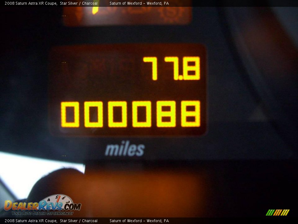 2008 Saturn Astra XR Coupe Star Silver / Charcoal Photo #20