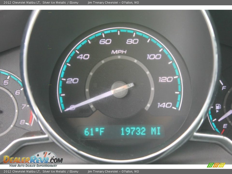 2012 Chevrolet Malibu LT Silver Ice Metallic / Ebony Photo #14