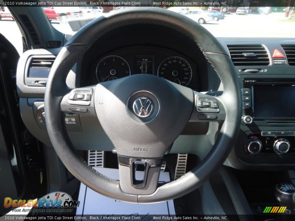 2010 Volkswagen Jetta TDI Cup Street Edition Steering Wheel Photo #15