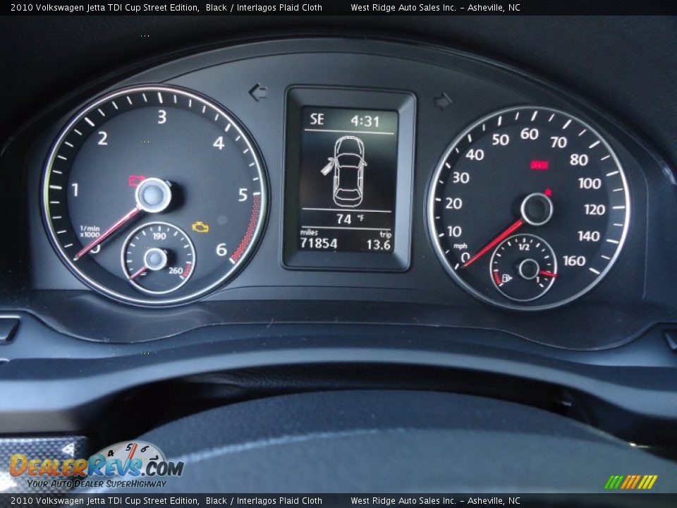 2010 Volkswagen Jetta TDI Cup Street Edition Gauges Photo #16