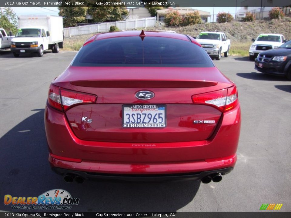 2013 Kia Optima SX Remington Red / Black Photo #6