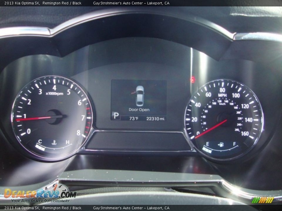 2013 Kia Optima SX Remington Red / Black Photo #12