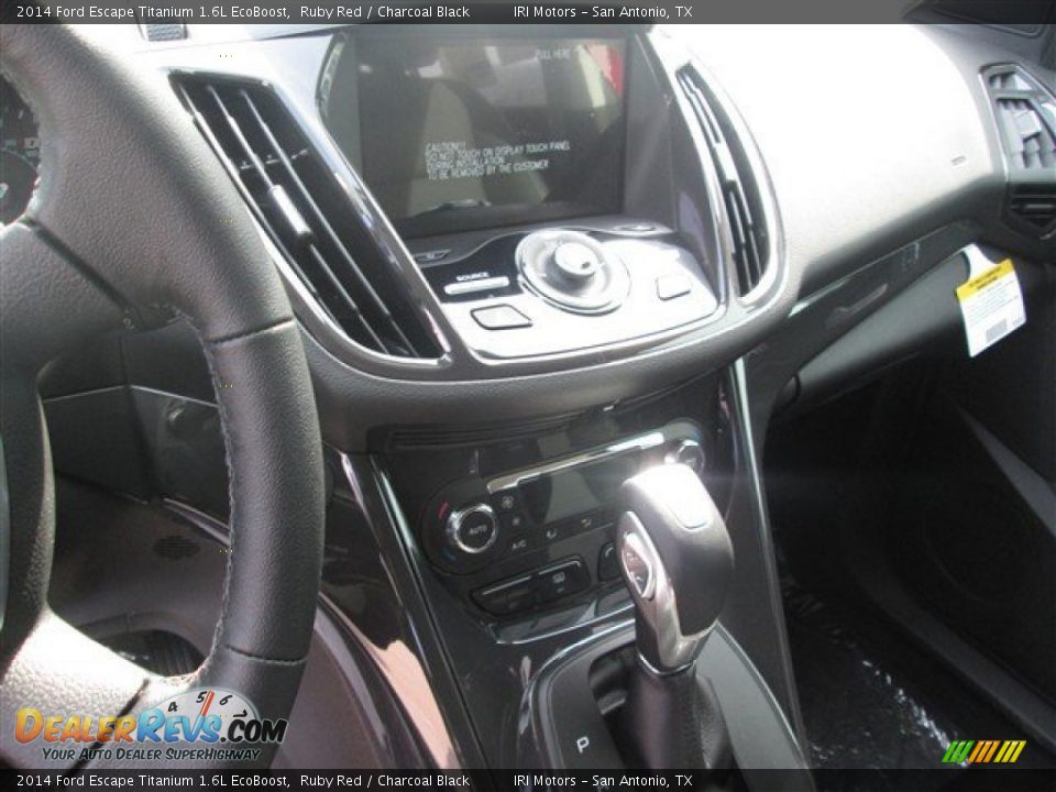 2014 Ford Escape Titanium 1.6L EcoBoost Ruby Red / Charcoal Black Photo #11