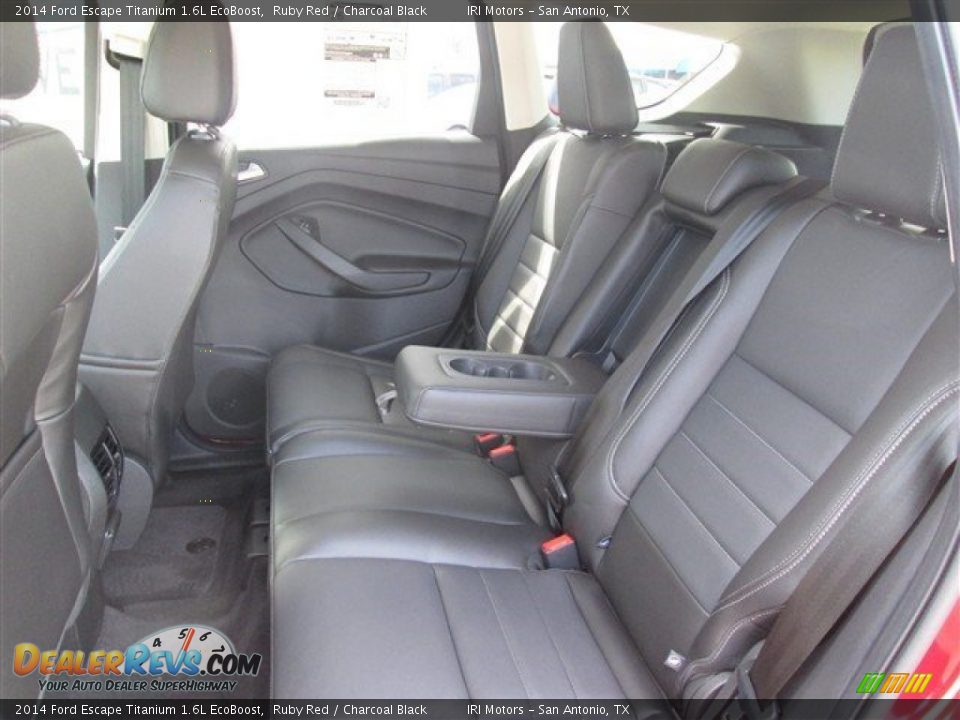 2014 Ford Escape Titanium 1.6L EcoBoost Ruby Red / Charcoal Black Photo #12