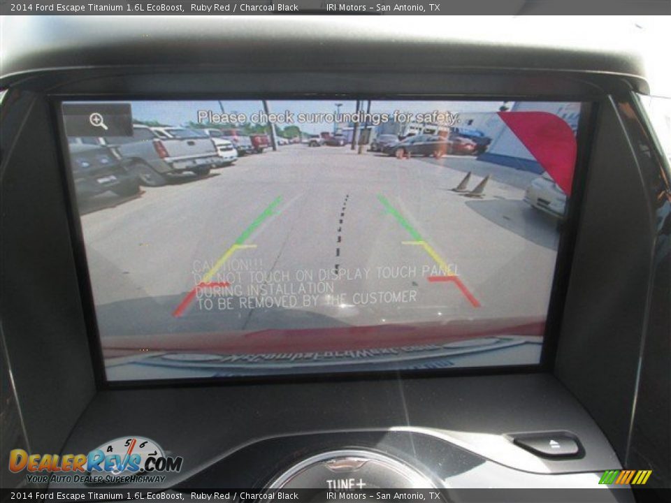 2014 Ford Escape Titanium 1.6L EcoBoost Ruby Red / Charcoal Black Photo #15