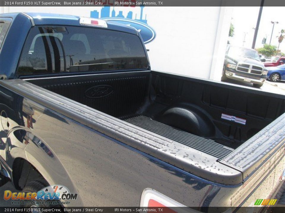 2014 Ford F150 XLT SuperCrew Blue Jeans / Steel Grey Photo #10