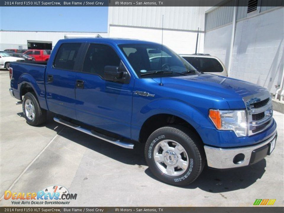 2014 Ford F150 XLT SuperCrew Blue Flame / Steel Grey Photo #1