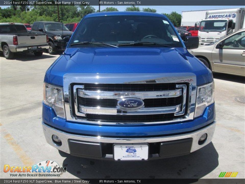 2014 Ford F150 XLT SuperCrew Blue Flame / Steel Grey Photo #4