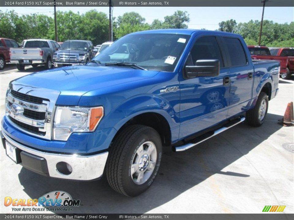 2014 Ford F150 XLT SuperCrew Blue Flame / Steel Grey Photo #5