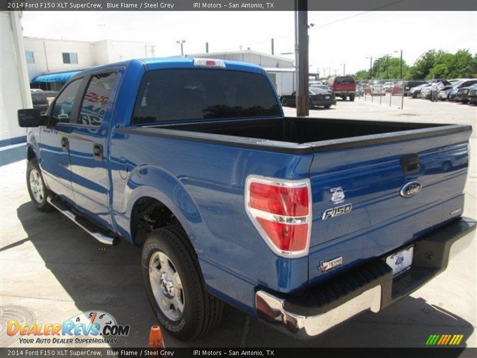 2014 Ford F150 XLT SuperCrew Blue Flame / Steel Grey Photo #7