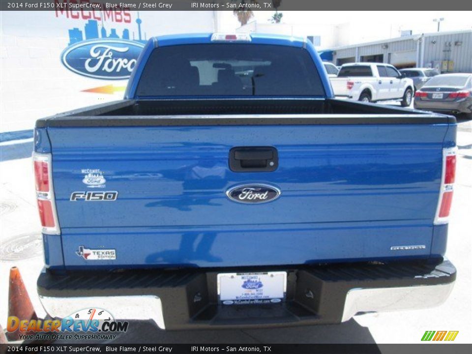 2014 Ford F150 XLT SuperCrew Blue Flame / Steel Grey Photo #8
