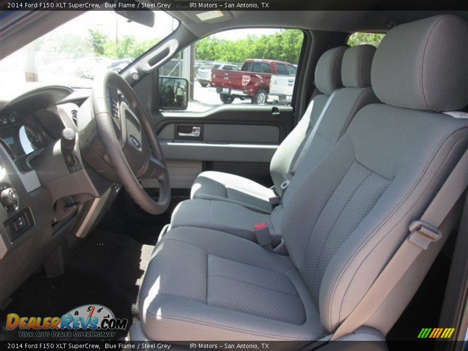 2014 Ford F150 XLT SuperCrew Blue Flame / Steel Grey Photo #10