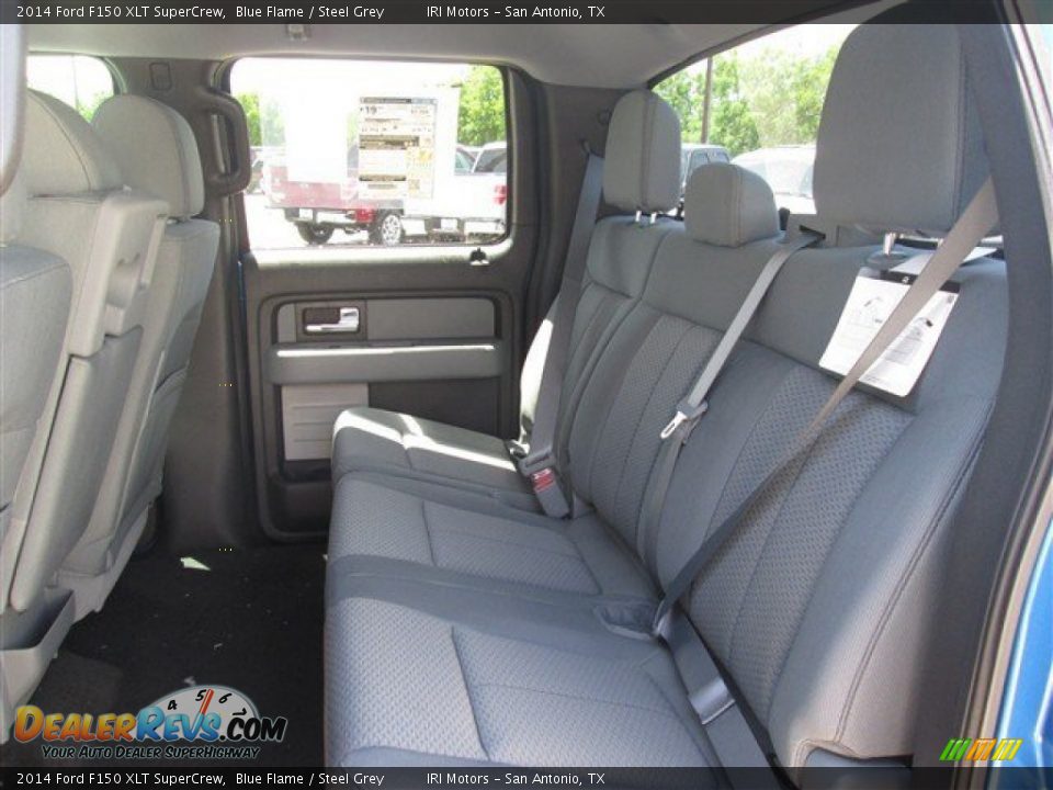 2014 Ford F150 XLT SuperCrew Blue Flame / Steel Grey Photo #13