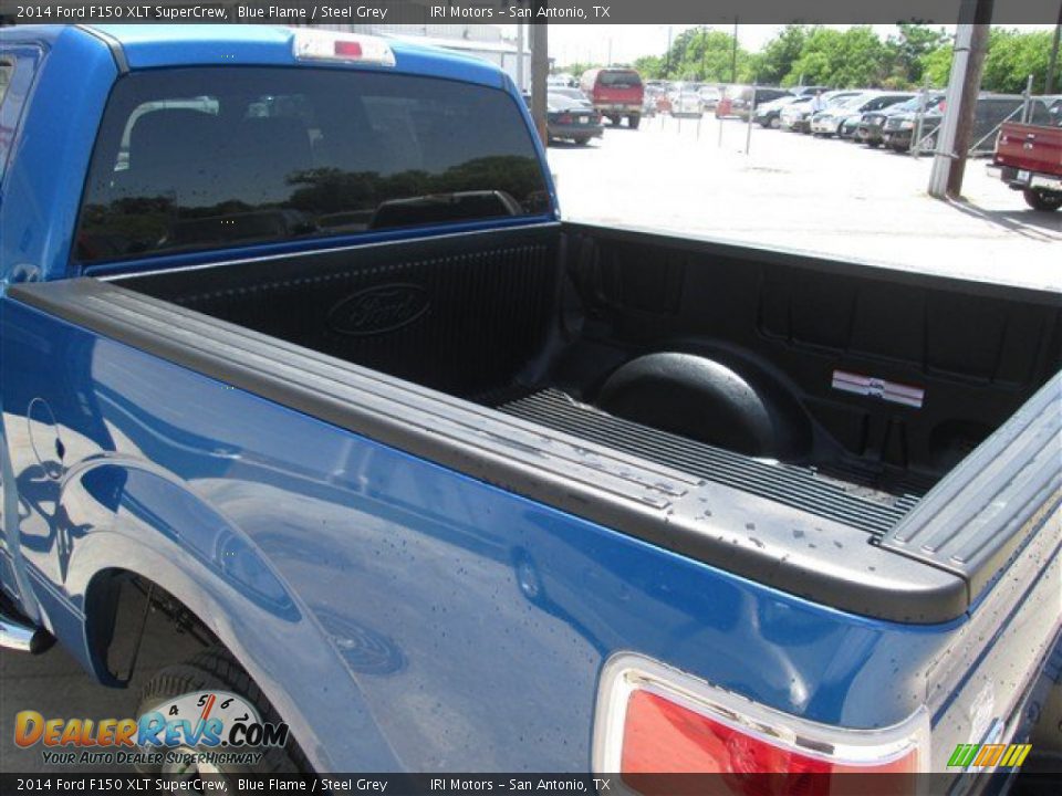 2014 Ford F150 XLT SuperCrew Blue Flame / Steel Grey Photo #14