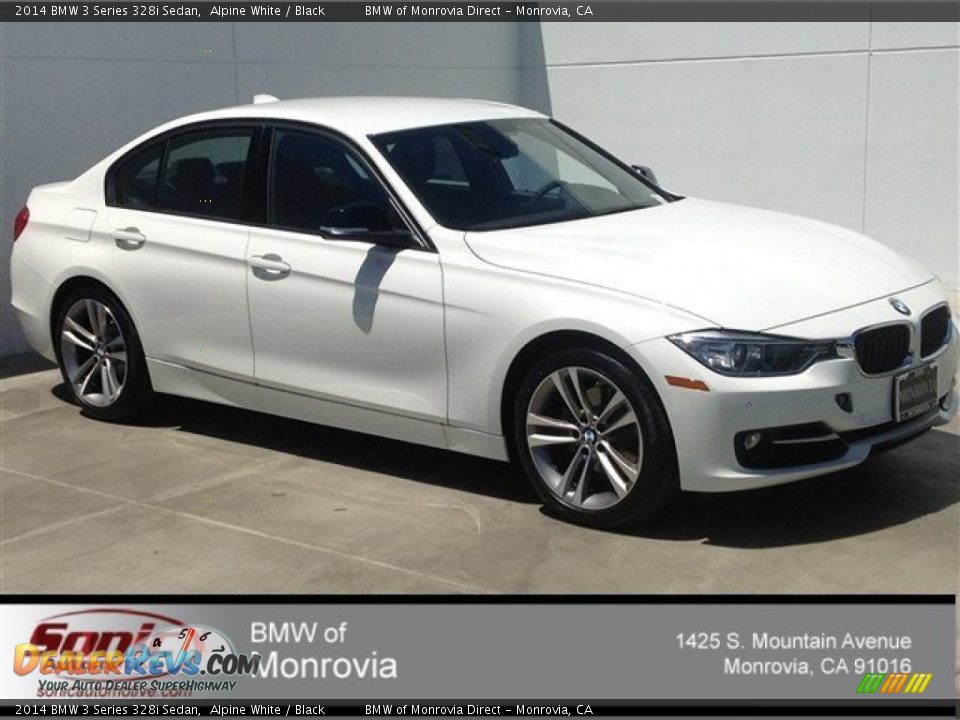 2014 BMW 3 Series 328i Sedan Alpine White / Black Photo #1
