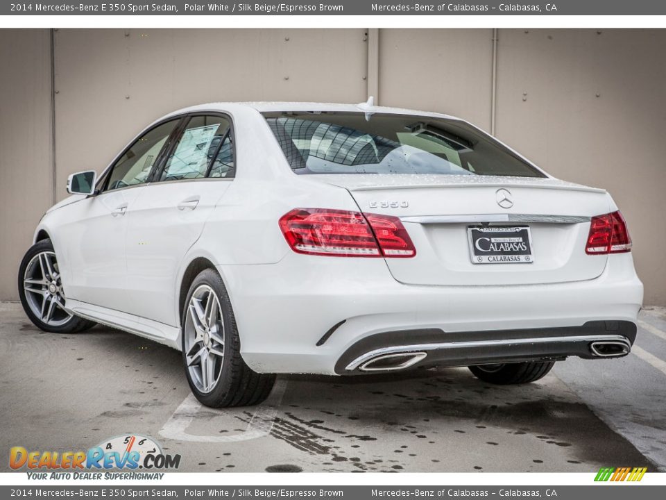 2014 Mercedes-Benz E 350 Sport Sedan Polar White / Silk Beige/Espresso Brown Photo #2