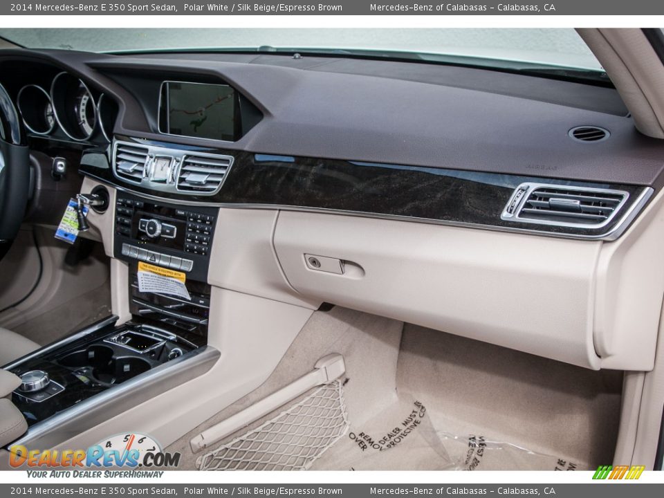 2014 Mercedes-Benz E 350 Sport Sedan Polar White / Silk Beige/Espresso Brown Photo #8