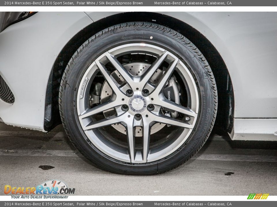 2014 Mercedes-Benz E 350 Sport Sedan Polar White / Silk Beige/Espresso Brown Photo #10