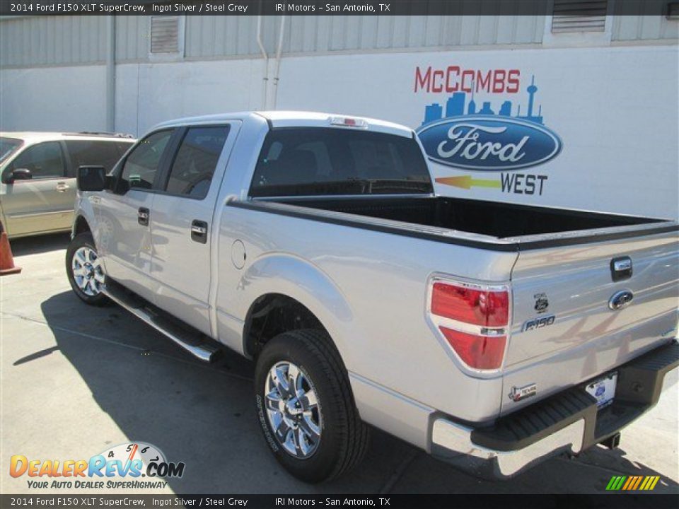2014 Ford F150 XLT SuperCrew Ingot Silver / Steel Grey Photo #5