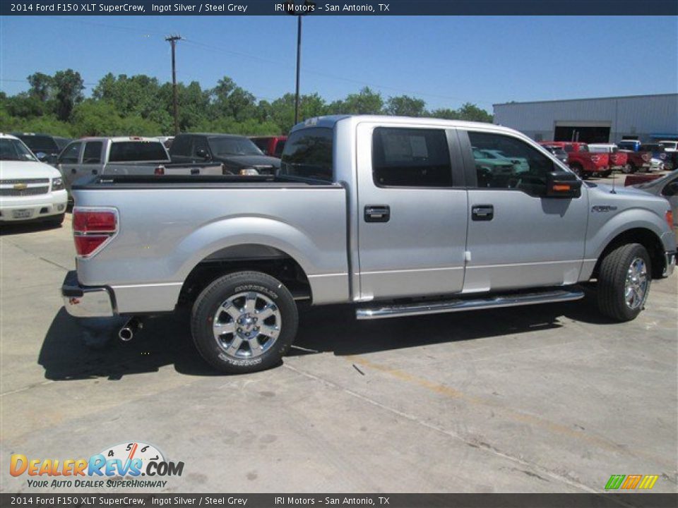 2014 Ford F150 XLT SuperCrew Ingot Silver / Steel Grey Photo #8