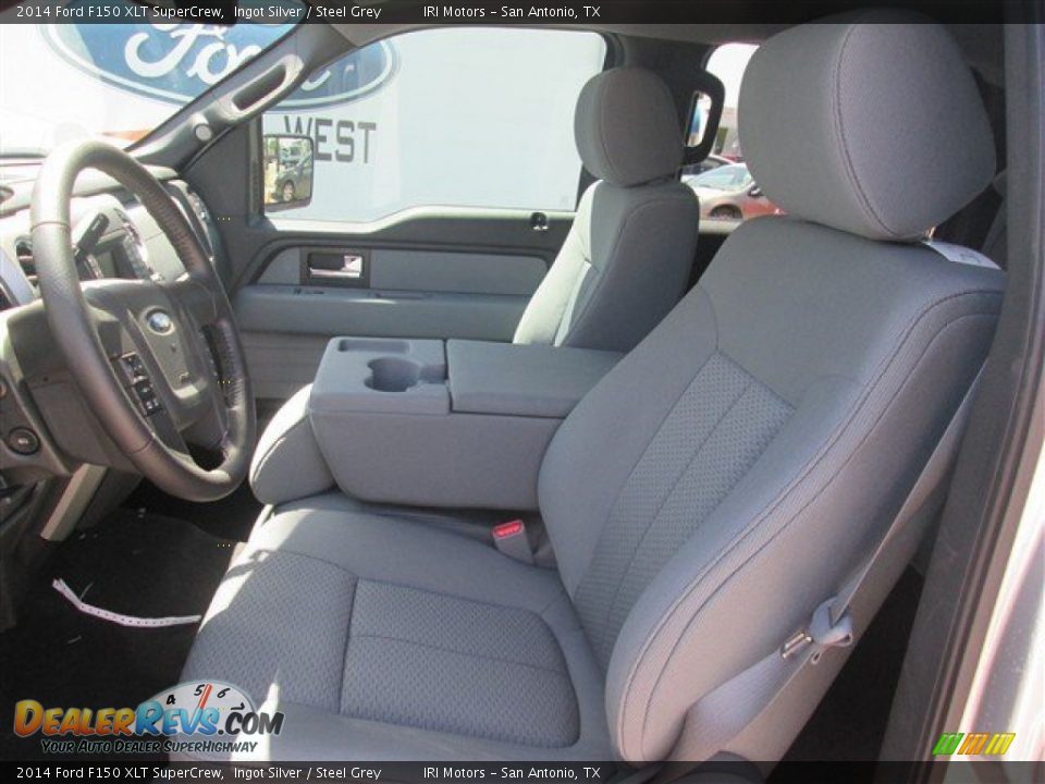 2014 Ford F150 XLT SuperCrew Ingot Silver / Steel Grey Photo #11