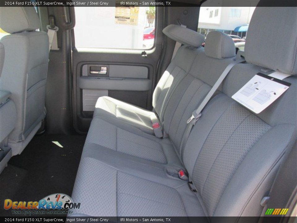 2014 Ford F150 XLT SuperCrew Ingot Silver / Steel Grey Photo #13