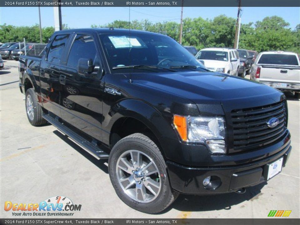 2014 Ford F150 STX SuperCrew 4x4 Tuxedo Black / Black Photo #7