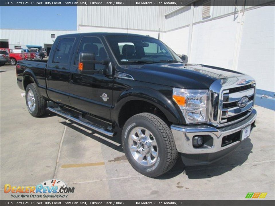 2015 Ford F250 Super Duty Lariat Crew Cab 4x4 Tuxedo Black / Black Photo #1