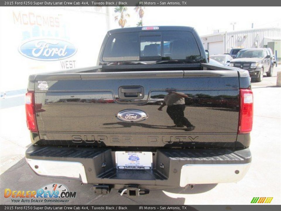 2015 Ford F250 Super Duty Lariat Crew Cab 4x4 Tuxedo Black / Black Photo #5