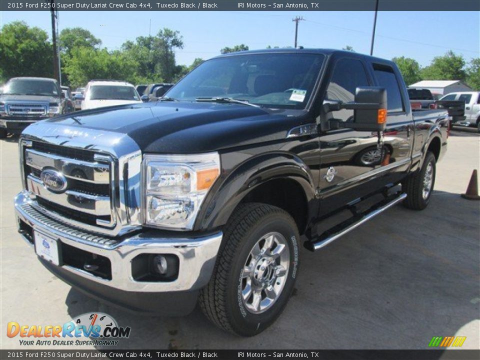2015 Ford F250 Super Duty Lariat Crew Cab 4x4 Tuxedo Black / Black Photo #9