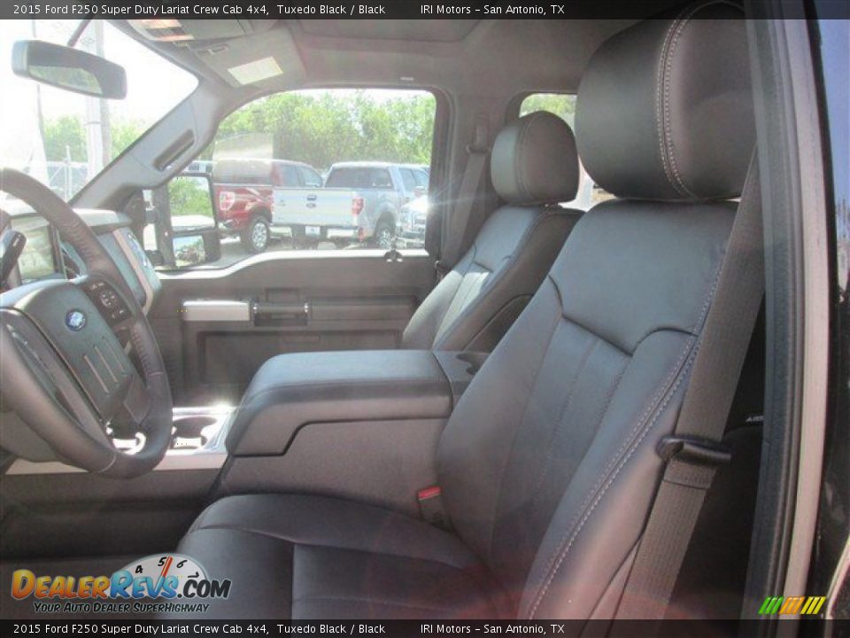 2015 Ford F250 Super Duty Lariat Crew Cab 4x4 Tuxedo Black / Black Photo #11