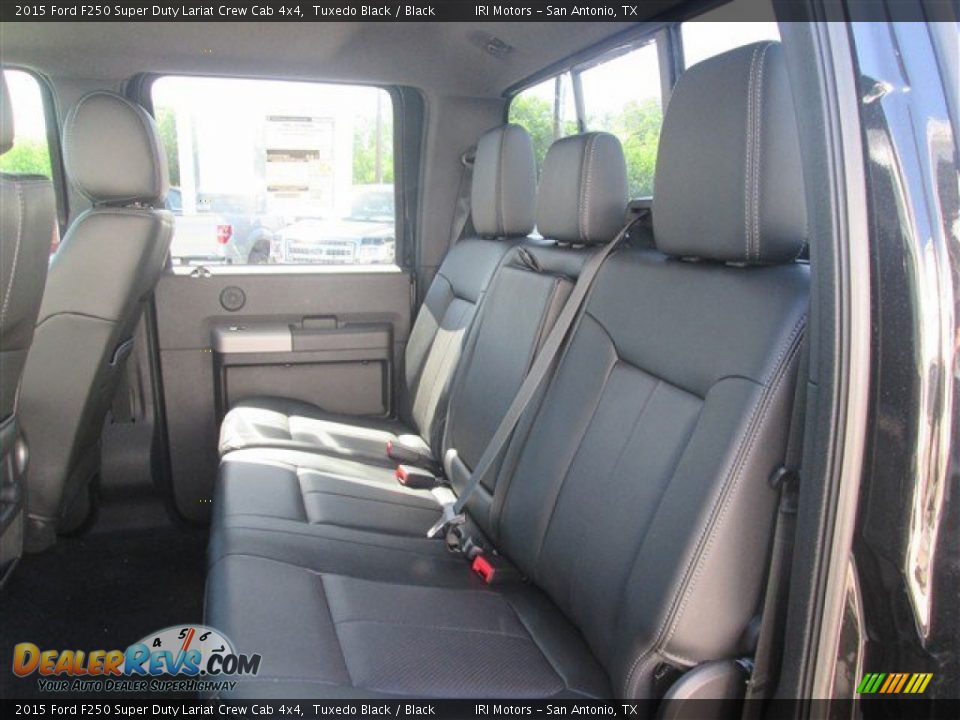 2015 Ford F250 Super Duty Lariat Crew Cab 4x4 Tuxedo Black / Black Photo #14