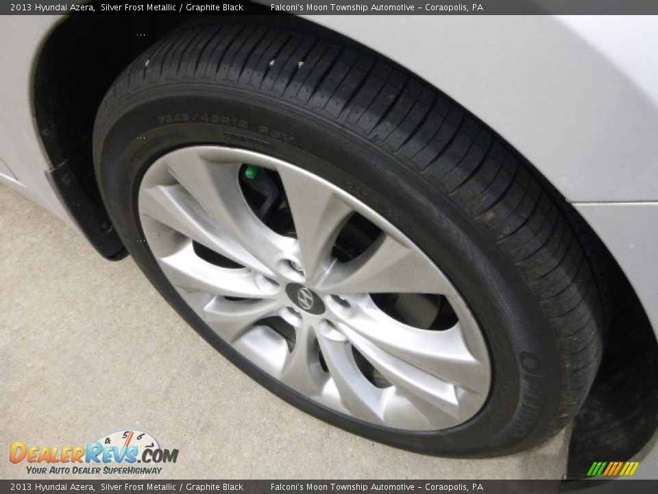 2013 Hyundai Azera Silver Frost Metallic / Graphite Black Photo #9