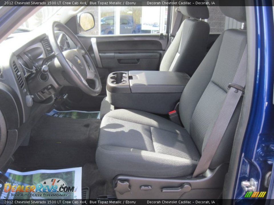 2012 Chevrolet Silverado 1500 LT Crew Cab 4x4 Blue Topaz Metallic / Ebony Photo #8