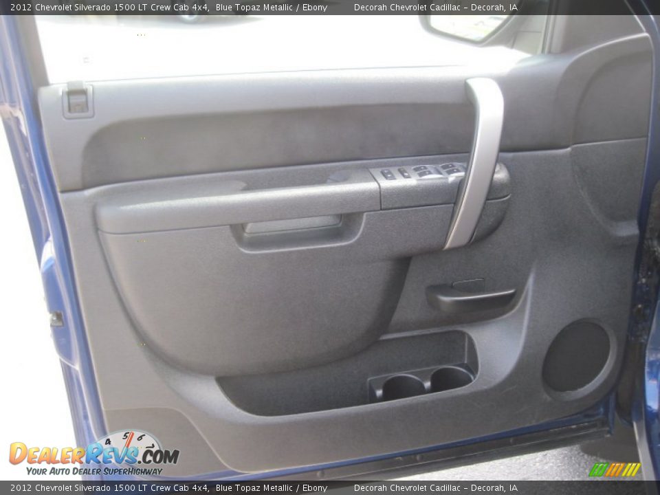 2012 Chevrolet Silverado 1500 LT Crew Cab 4x4 Blue Topaz Metallic / Ebony Photo #11