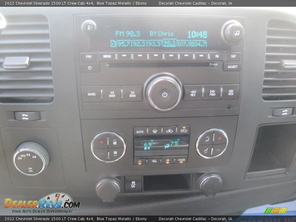 2012 Chevrolet Silverado 1500 LT Crew Cab 4x4 Blue Topaz Metallic / Ebony Photo #14