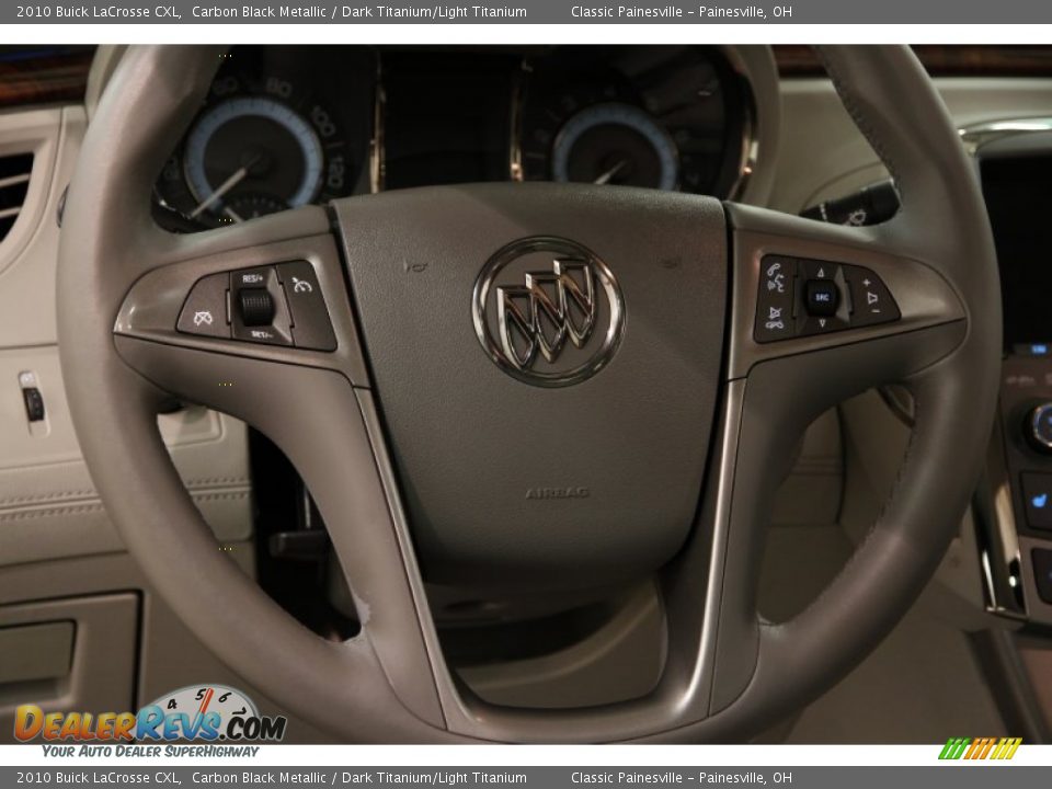 2010 Buick LaCrosse CXL Carbon Black Metallic / Dark Titanium/Light Titanium Photo #6