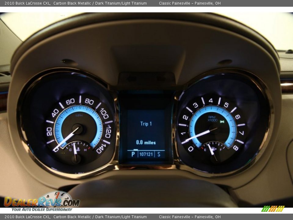 2010 Buick LaCrosse CXL Carbon Black Metallic / Dark Titanium/Light Titanium Photo #7