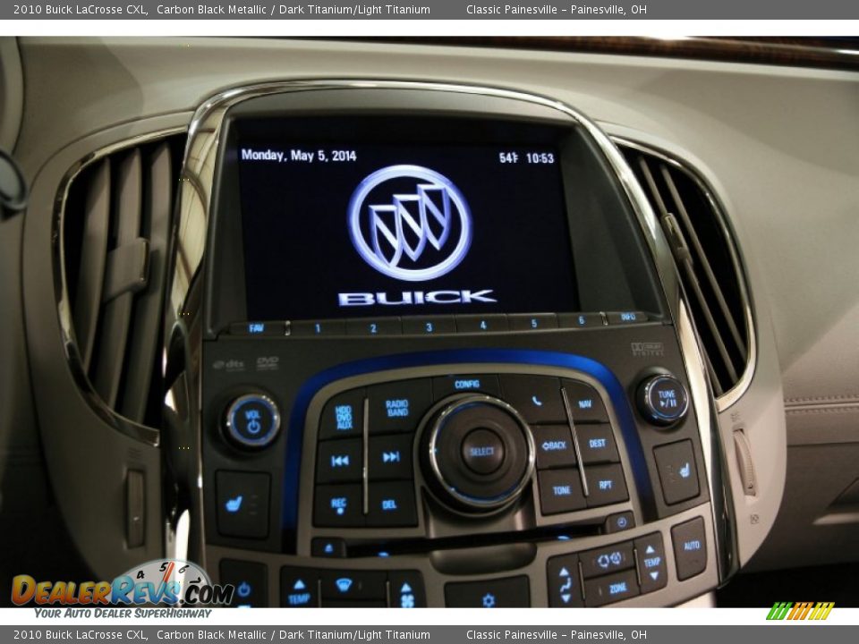 2010 Buick LaCrosse CXL Carbon Black Metallic / Dark Titanium/Light Titanium Photo #10